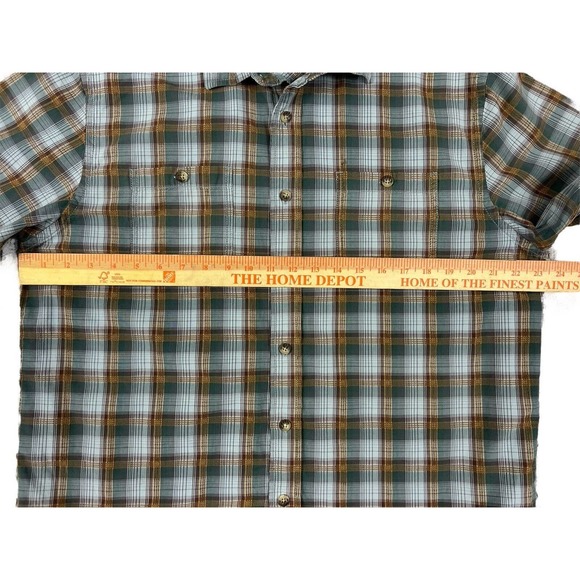 Pendleton Woolen Mills Men Gray Button‎ Up Short Sleeve Sz L - Picture 4 of 7